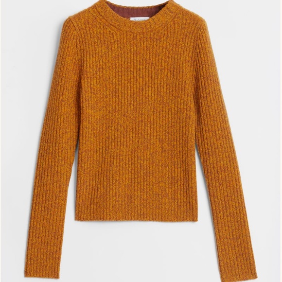 RODEBJER Rust Rib Knit Wool Midi Skirt & Sweater S/M - Picture 3 of 11